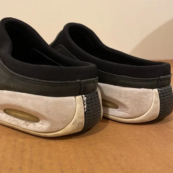 COLE HAAN country Leather slide Black sneaker Women 10 Nike air Bottom Clog - Picture 11 of 11